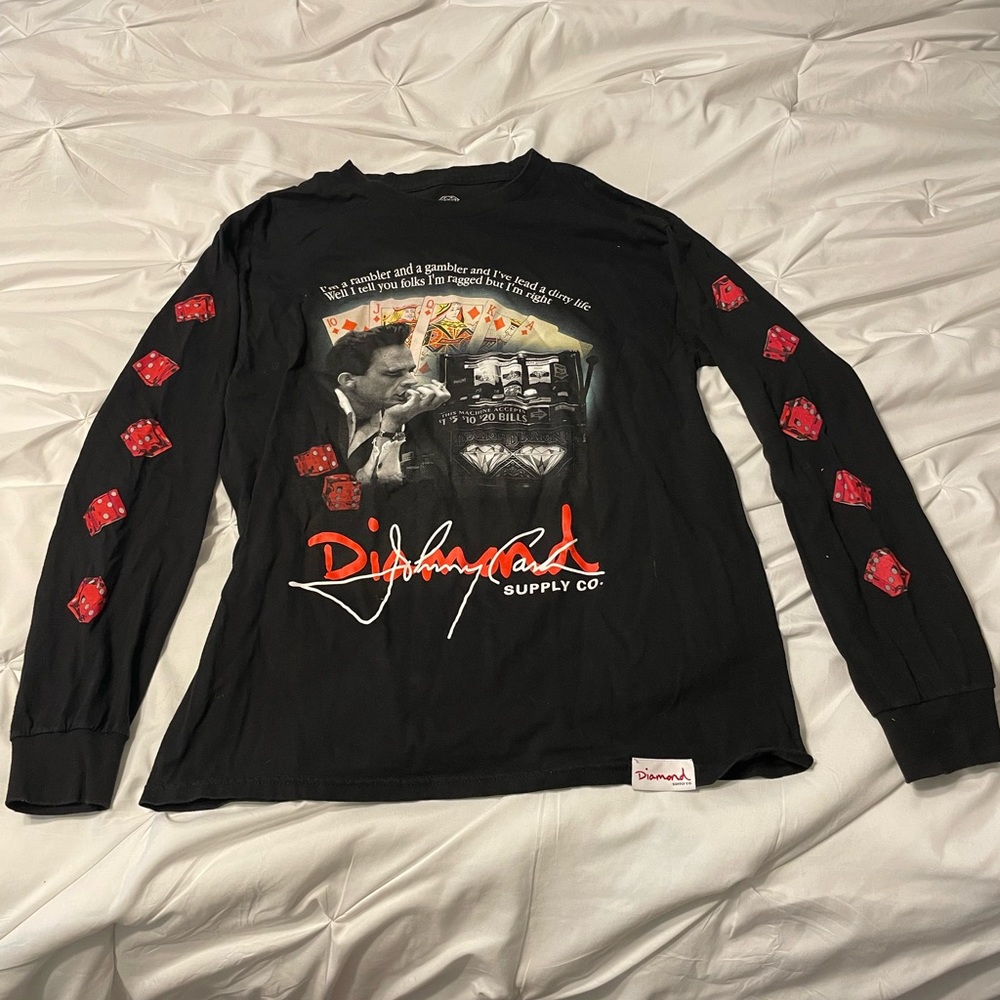 Johnny cash diamond long sleeve